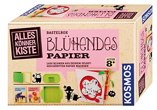 Kosmos Carta Che Fiorisce – AllesKönnerKiste 604202 – Kit Creativo Per Bambini 8+ Per Produrre Carta Riciclata Con Semi Di Fiori